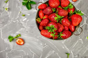 FreshOrganicStrawberriesInABowl